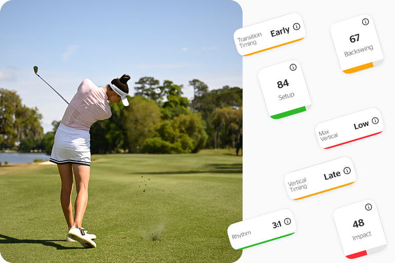 golf swing analysis with swing metrics